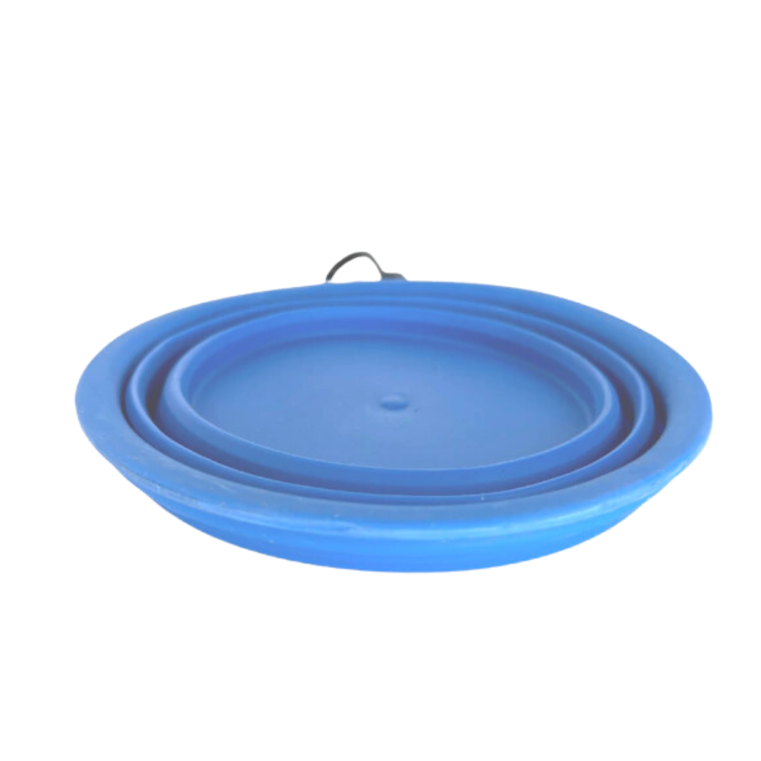 Comedouro Redondo Retratil de Silicone 450ml