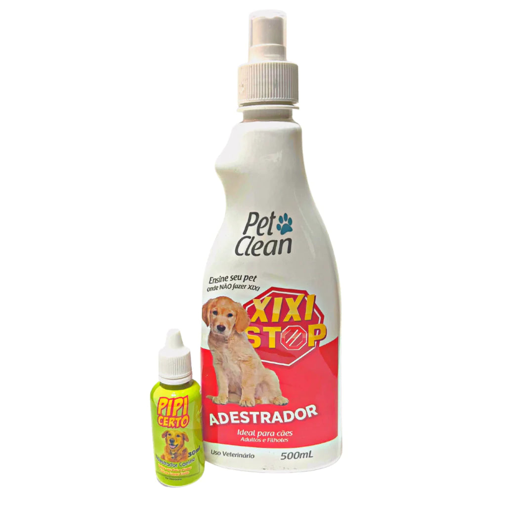 Kit Educador Sanitário Pet Clean Xixi Stop + Xixi Certo