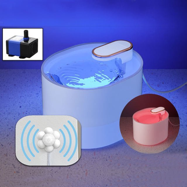 Bebedouro de Água Fonte Modern™ com Filtro e LED | Para Gato