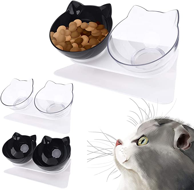 Tigela Alta Anti Vômito CatBowl™ | Para Gato