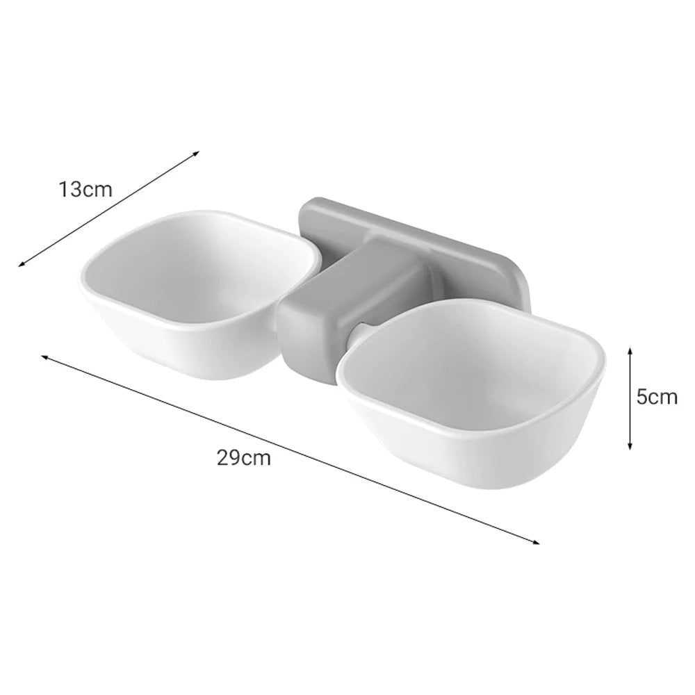 Tigela de Parede Petboo™ Elevada e Ajustável | Para Cachorro e Gato