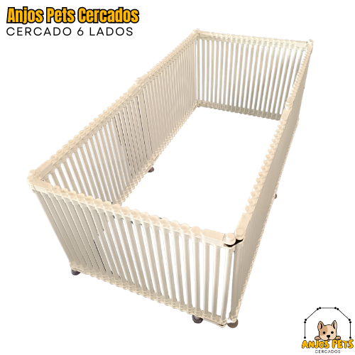 3010019 - Cercado Pet Multiuso - Kit 6 módulos BRANCO