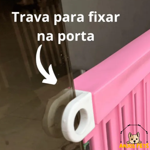 3010014 - GRADE PROTETORA PET EM PVC - PARA PORTAS DE CORRER - ROSA