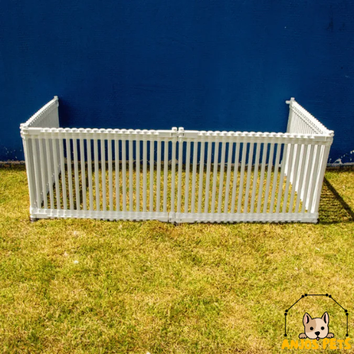 3010017 - CERCADO PET MULTIFUNCIONAL PARA AMBIENTES INTERNOS E EXTERNOS EM PVC - 4 LADOS - BRANCO