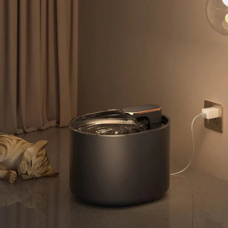 Bebedouro de Água Fonte Modern™ com Filtro e LED | Para Gato