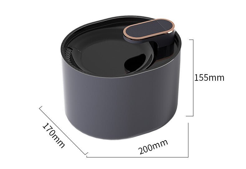 Bebedouro de Água Fonte Modern™ com Filtro e LED | Para Gato