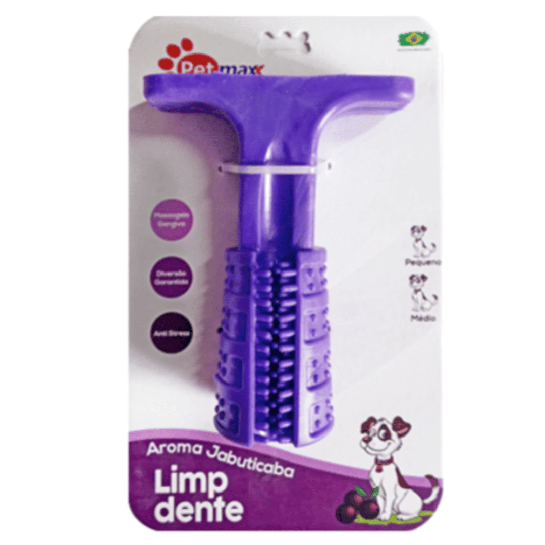 Brinquedo Higienizador Dental para Cães Pet Maxx Aroma Jabuticaba