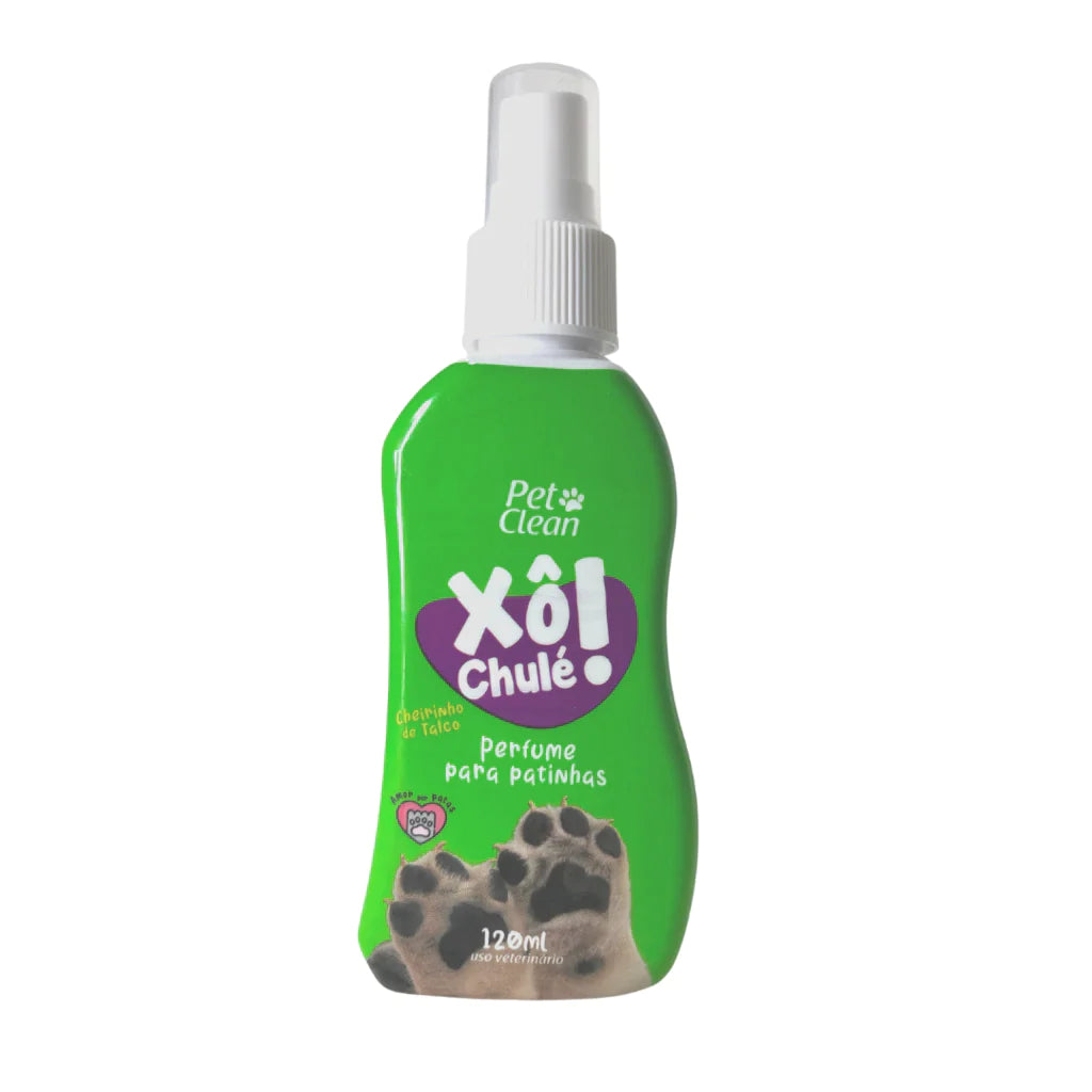 Xo Chulé Perfume para Patinhas Cão e Gato Pet Clean 120ml