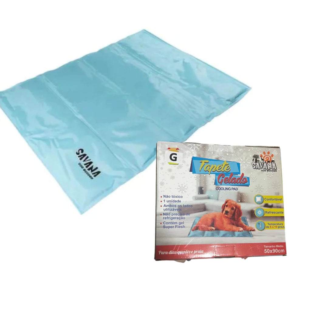 Tapete Gelado de Gel Super Flesh Savana Pet G 50x90cm