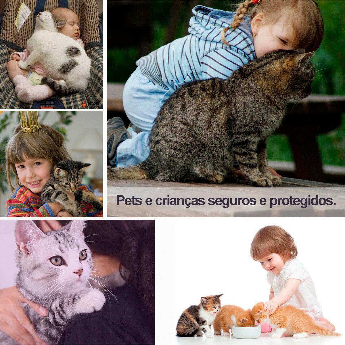 Coleira Antiparasitária Dewel - 8 meses de proteção p/ cães e gatos