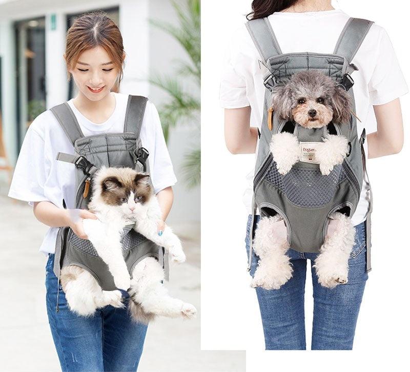 Mochila para Transporte de Cachorros e Gatos - Pet Canguru Luxo