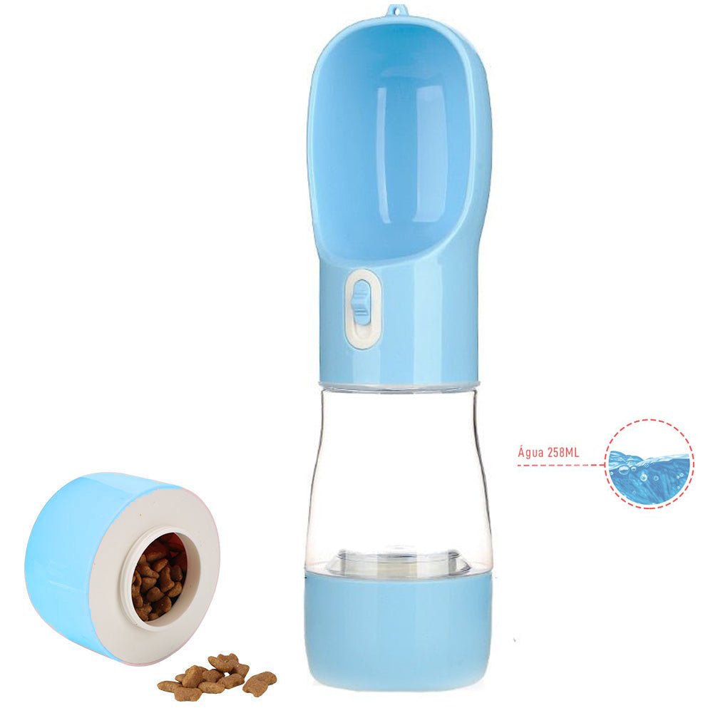 Garrafa PetBottlePlus™ 2 em 1 (Água e Comida) | Para Cachorro
