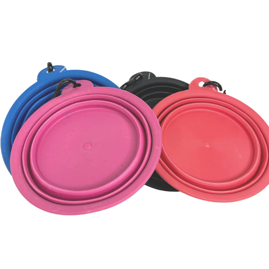 Comedouro Redondo Retratil de Silicone 450ml