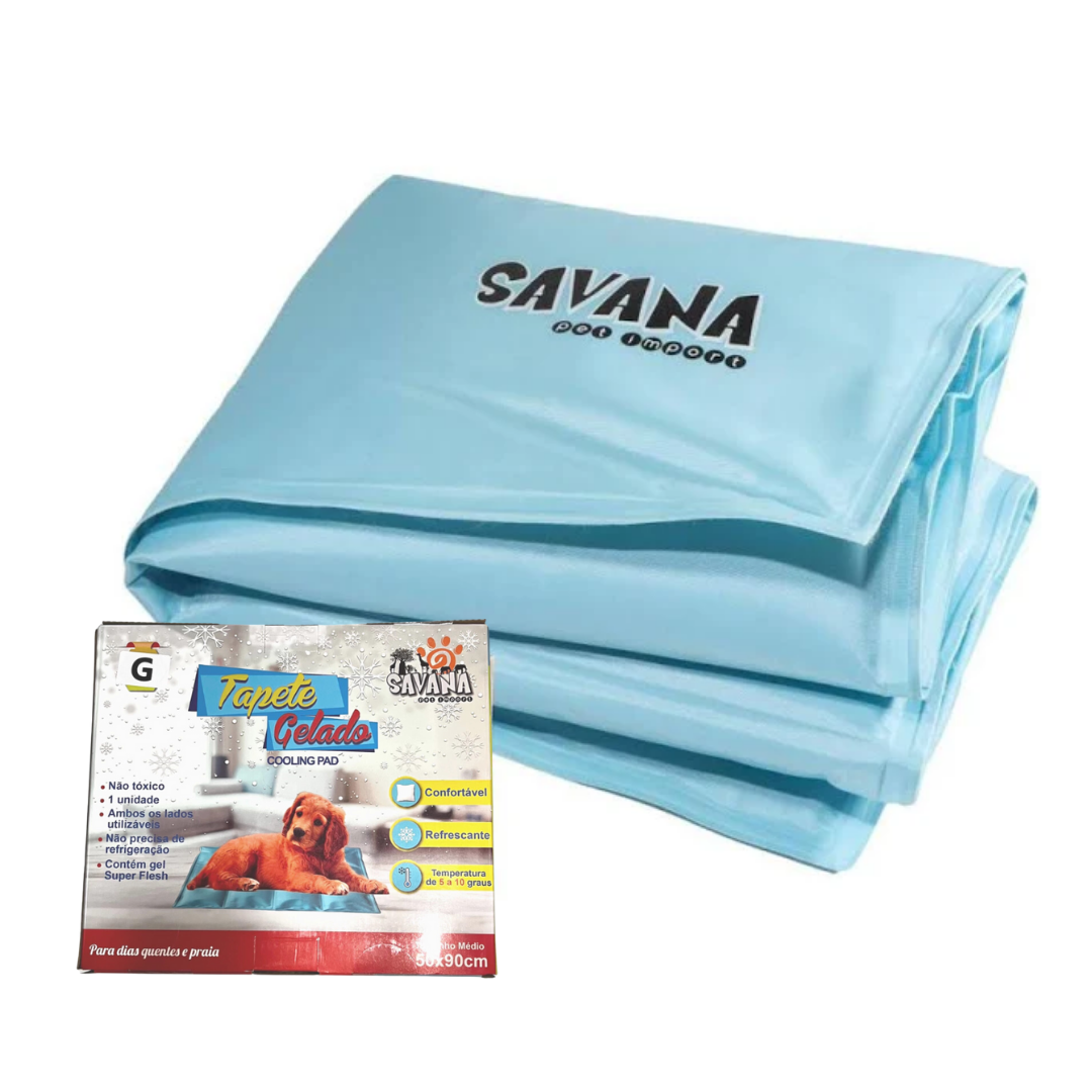 Tapete Gelado de Gel Super Flesh Savana Pet G 50x90cm