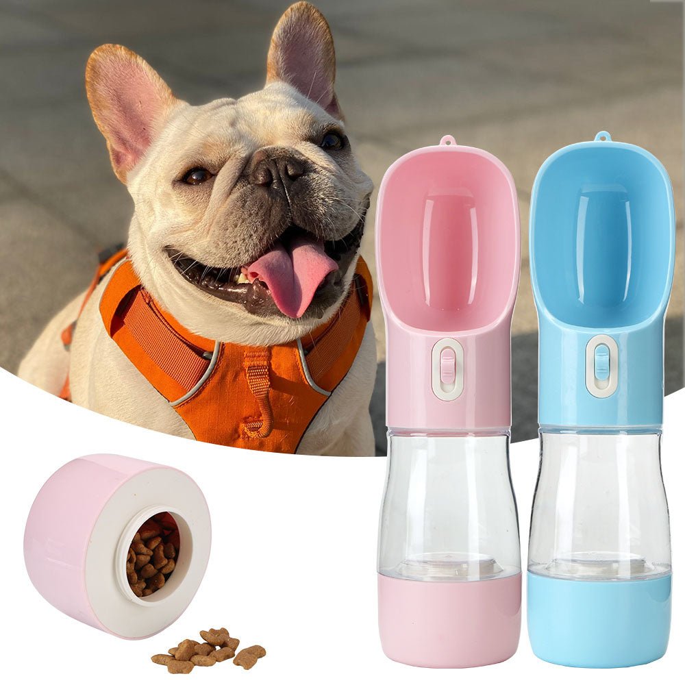 Garrafa PetBottlePlus™ 2 em 1 (Água e Comida) | Para Cachorro