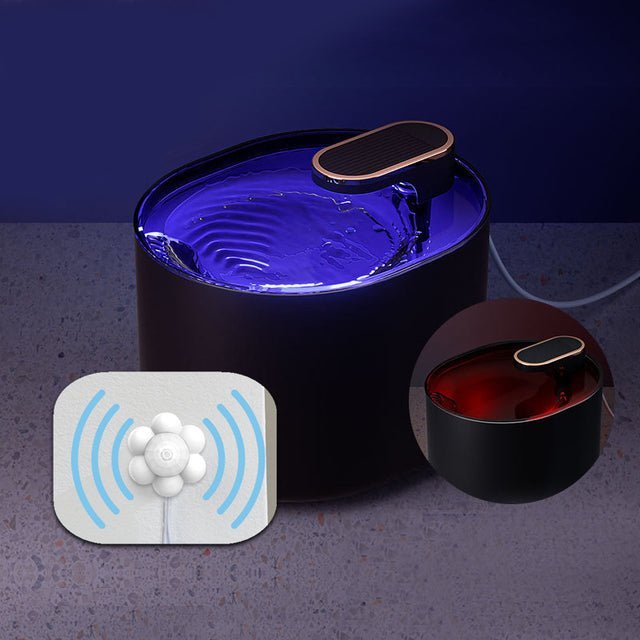 Bebedouro de Água Fonte Modern™ com Filtro e LED | Para Gato