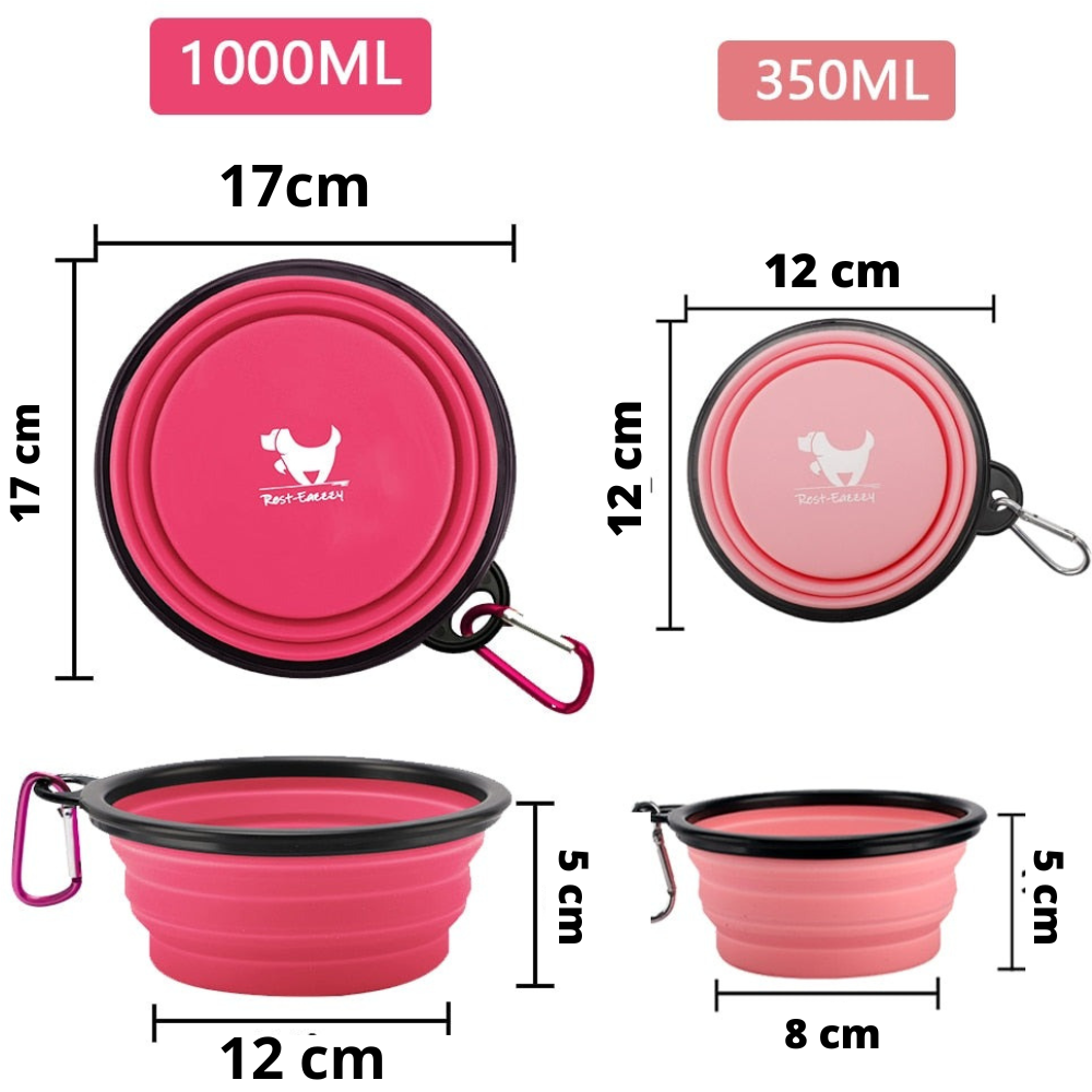 Comedouro e Bebedouro para Cachorros e Gatos - Pet Bowl 2 em 1