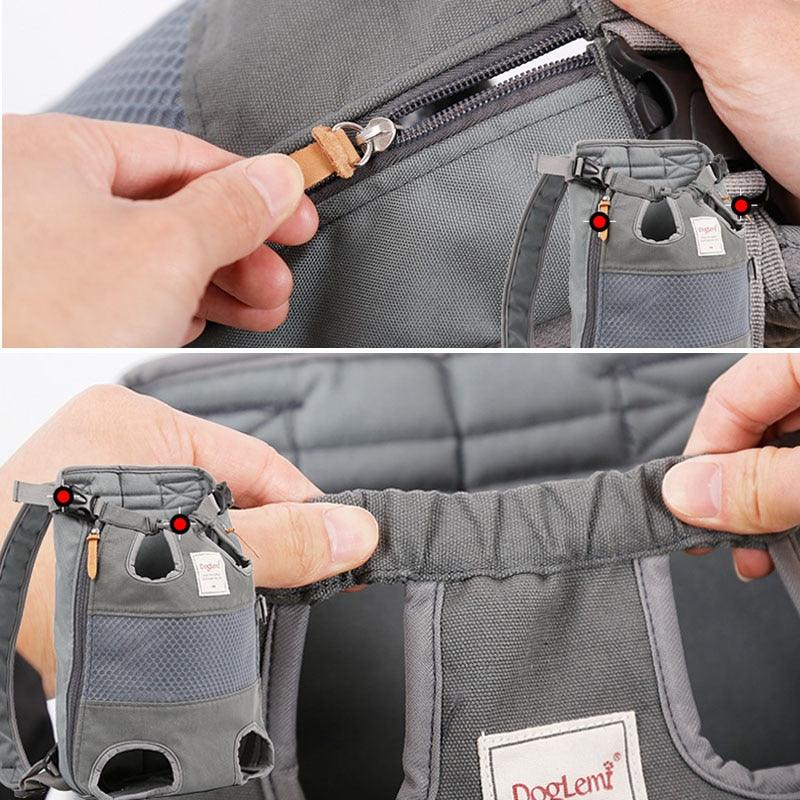 Mochila para Transporte de Cachorros e Gatos - Pet Canguru Luxo