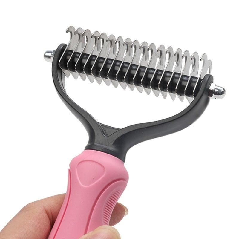 Escova Rasqueadeira Profissional para Cães e Gatos