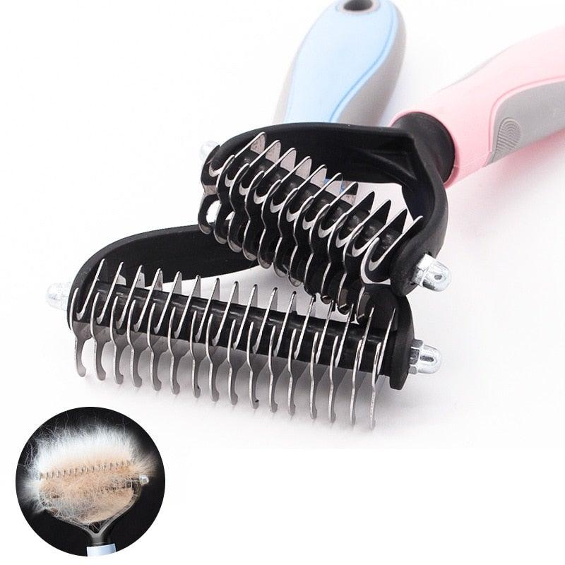 Escova Rasqueadeira Profissional para Cães e Gatos
