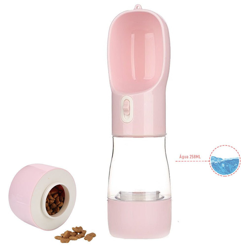 Garrafa PetBottlePlus™ 2 em 1 (Água e Comida) | Para Cachorro