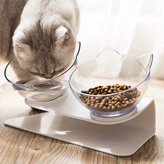 Tigela Alta Anti Vômito CatBowl™ | Para Gato