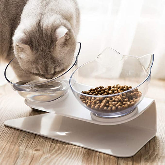 Tigela Alta Anti Vômito CatBowl™ | Para Gato