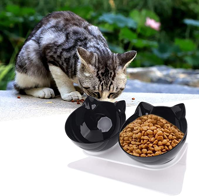 Tigela Alta Anti Vômito CatBowl™ | Para Gato