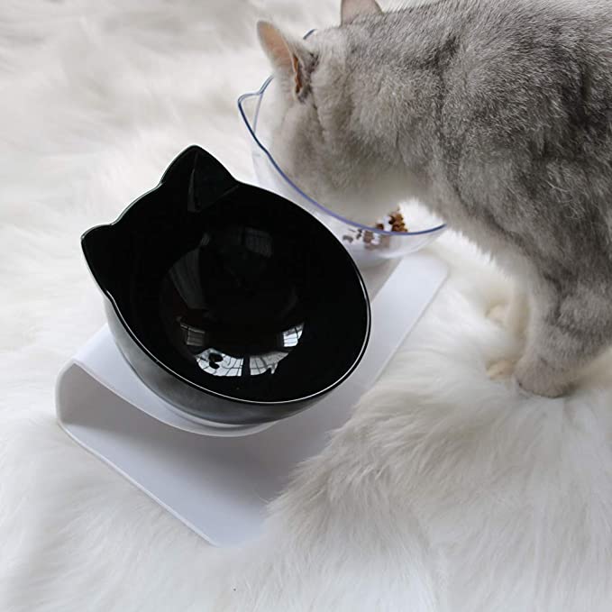 Tigela Alta Anti Vômito CatBowl™ | Para Gato