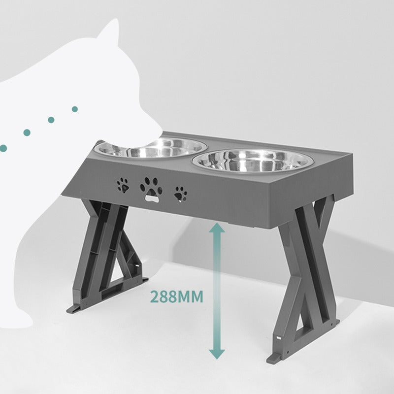 Tigela Alta Regulável Lerry™ | Para Cachorro e Gato