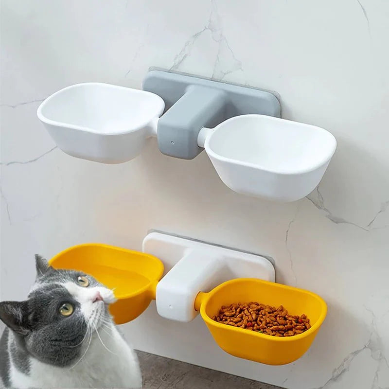 Tigela de Parede Petboo™ Elevada e Ajustável | Para Cachorro e Gato