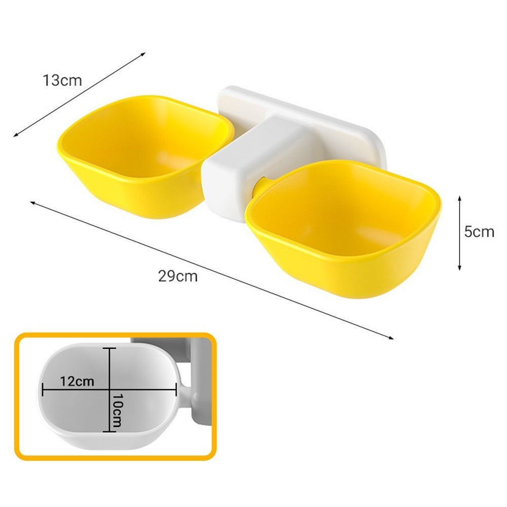Tigela de Parede Petboo™ Elevada e Ajustável | Para Cachorro e Gato