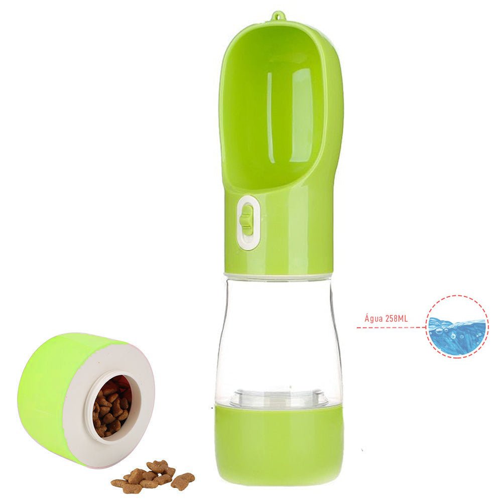 Garrafa PetBottlePlus™ 2 em 1 (Água e Comida) | Para Cachorro